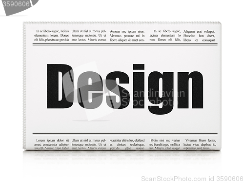 Image of Marketing concept: newspaper headline Design