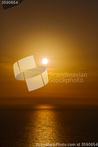 Image of in     greece sunset   red sea