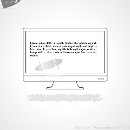 Image of monitor with sample text