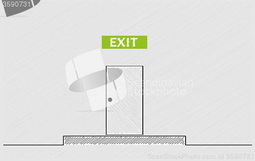 Image of exit door
