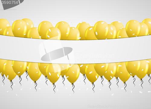 Image of balloons on gray background