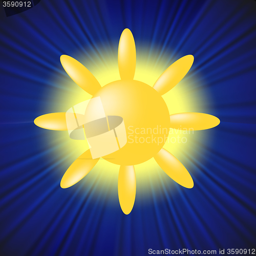 Image of Yellow Sun Icon