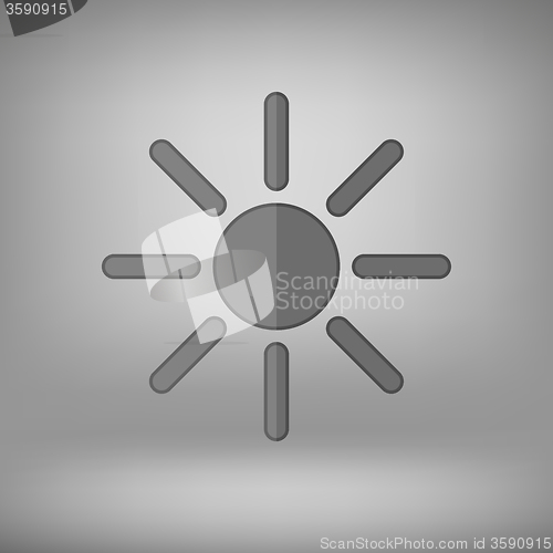 Image of Grey Sun Icon