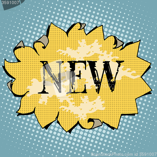 Image of new antique retro label
