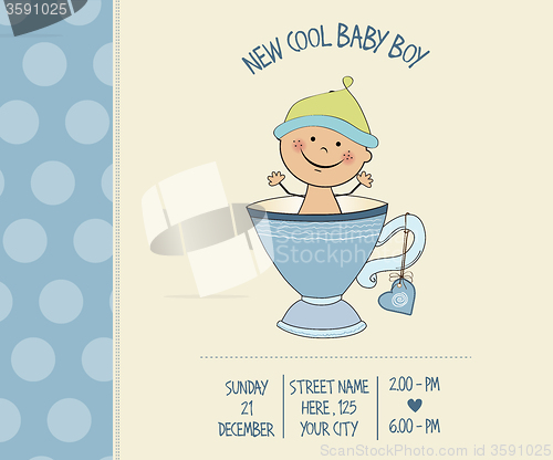 Image of baby boy shower card