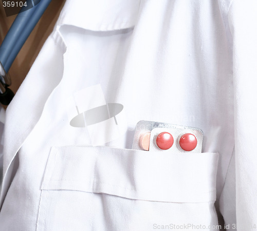 Image of Portrait of a young doctor with stethoscope.