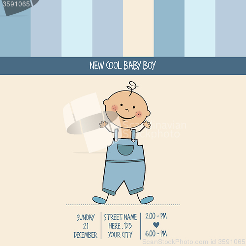 Image of baby boy shower card
