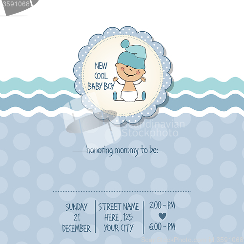 Image of baby boy shower card
