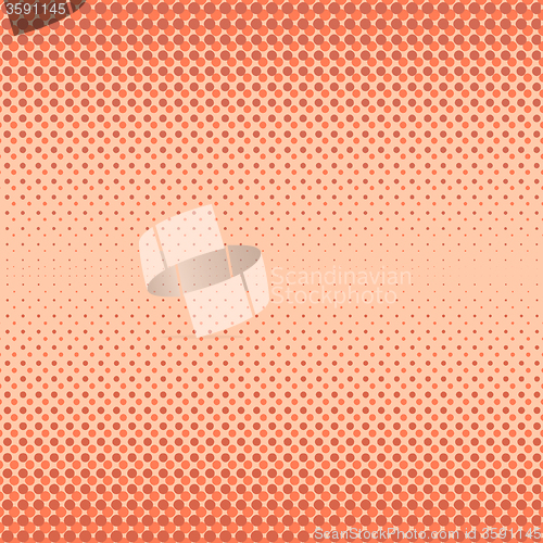 Image of Halftone Patterns.  Dots on White Background. 