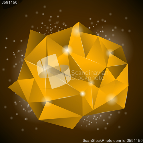 Image of Orange Polygonal Stone