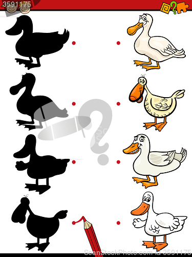 Image of shadows game with duck