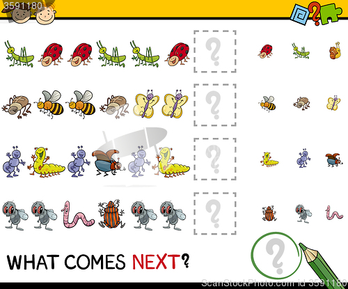 Image of pattern task for preschool kids