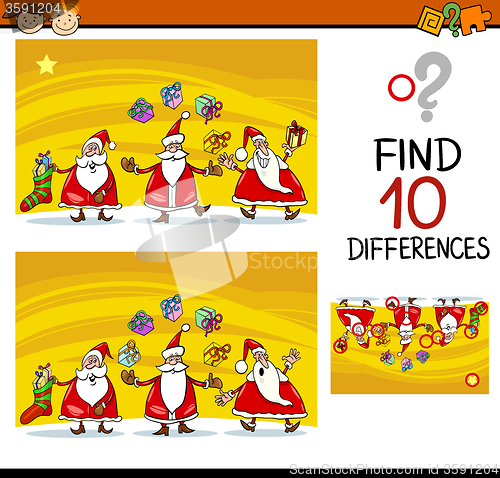 Image of differences task for children