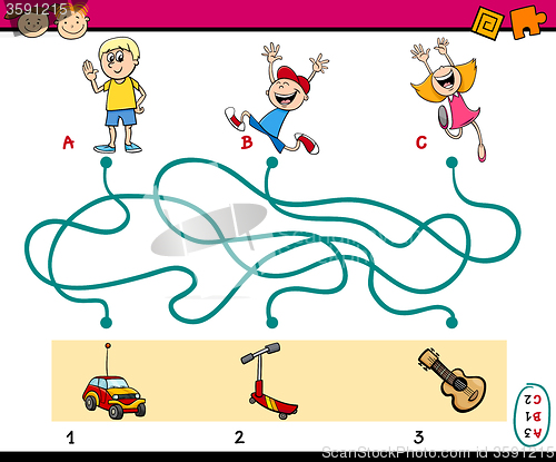 Image of maze puzzle educational task
