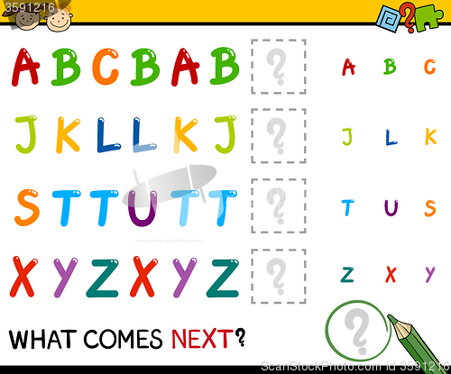 Image of kindergarten educational pattern task