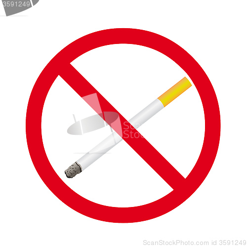 Image of Cigarette stop sign