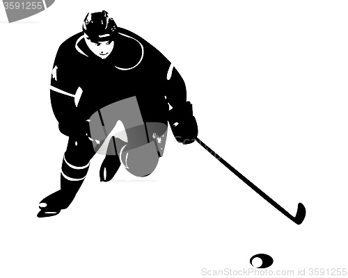 Image of hockey player