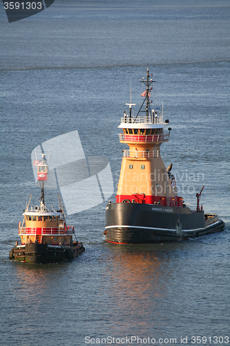 Image of Two tugboats in East River