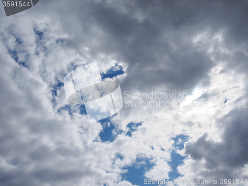 Image of Blue sky with clouds background