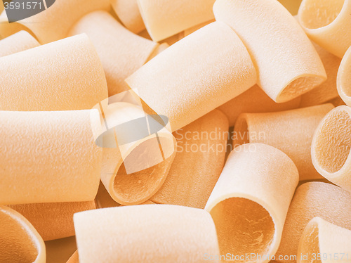 Image of Retro looking Paccheri pasta