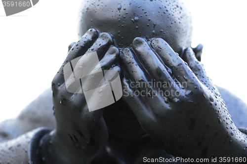 Image of Sculpture by the Sea - Man on Ball