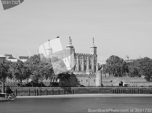 Image of Black and white Tower of London