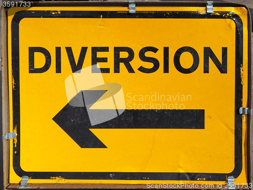 Image of Diversion sign