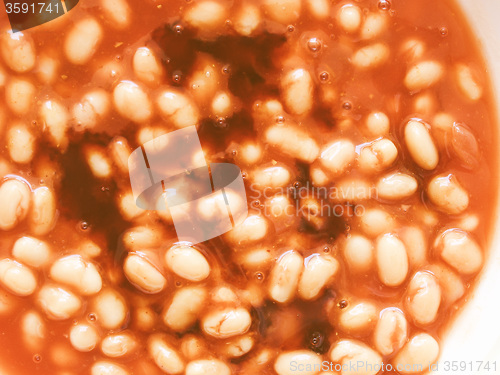 Image of Retro looking Baked beans