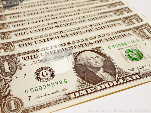 Image of Retro look Dollar notes 1 Dollar