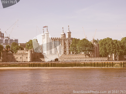 Image of Retro looking Tower of London