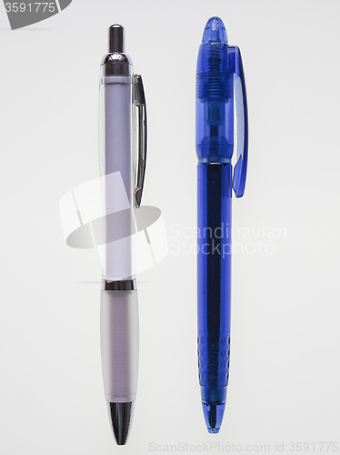 Image of Blue and white pen