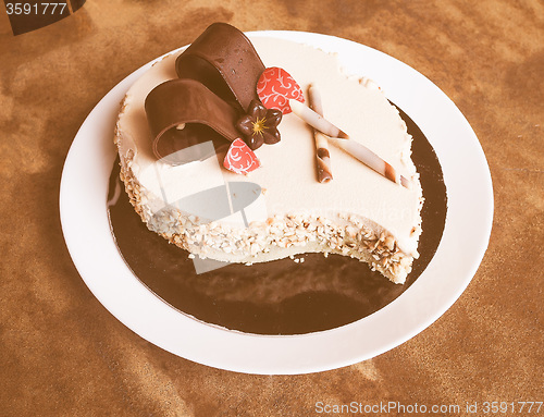 Image of Retro looking Ice cream cake
