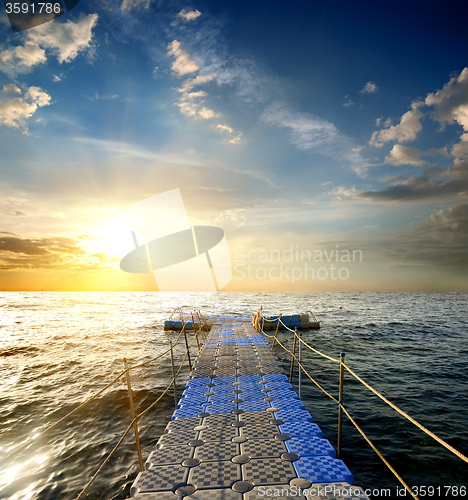 Image of Pontoon in the sea