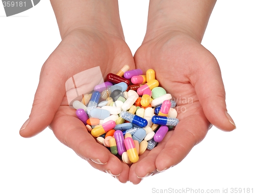 Image of Hands with Pills