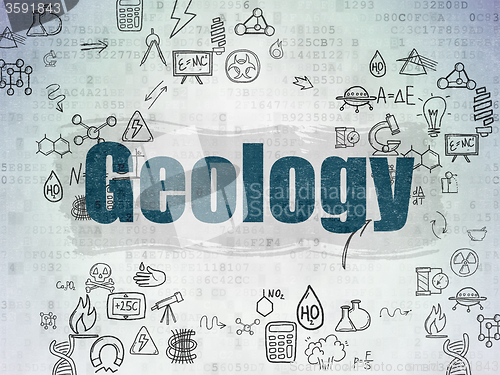 Image of Science concept: Geology on Digital Paper background