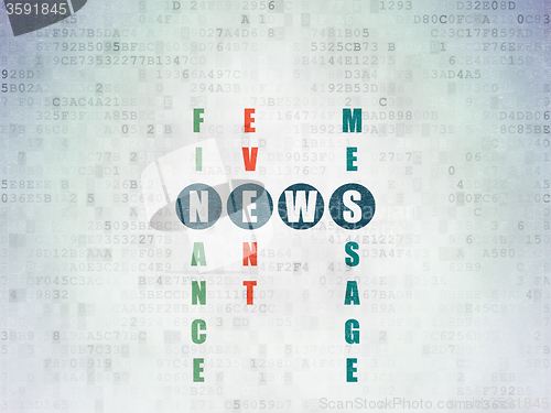 Image of News concept: News in Crossword Puzzle