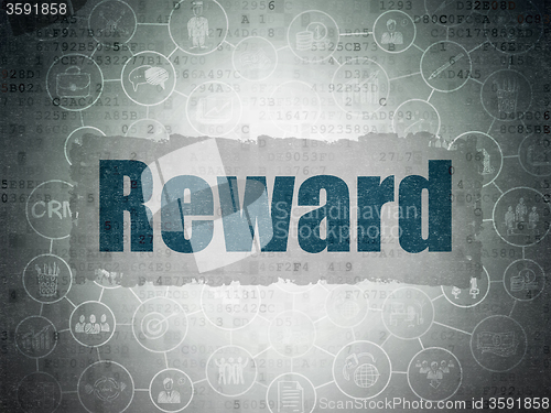 Image of Business concept: Reward on Digital Paper background