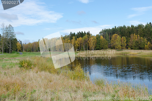 Image of autumn at the golfcourse