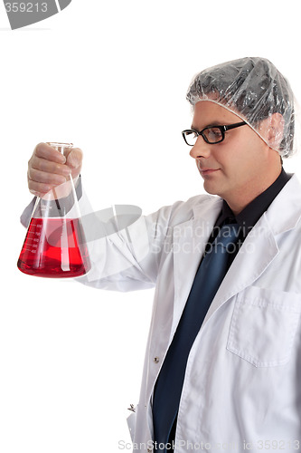 Image of Scientifist with chemicals