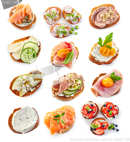 Image of various bruschettas