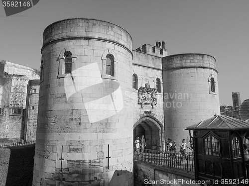 Image of Black and white Tower of London