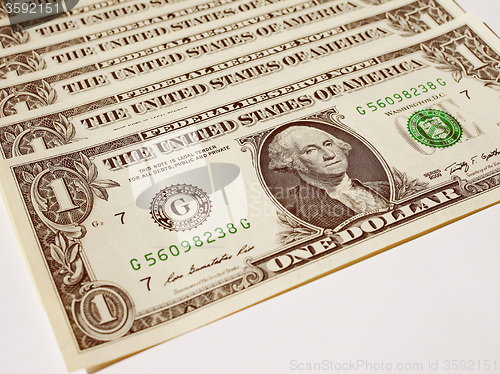 Image of Retro look Dollar notes 1 Dollar