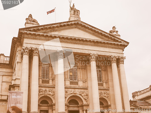 Image of Retro looking Tate Britain in London