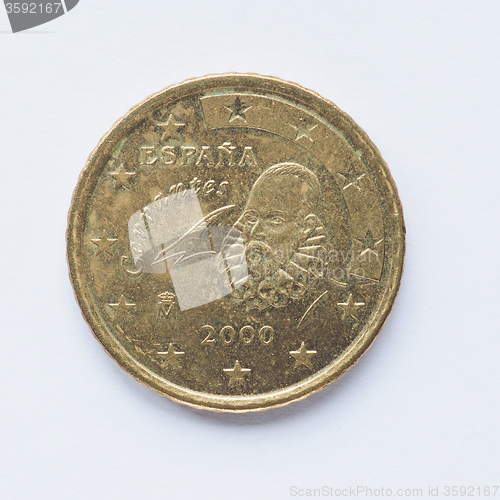 Image of Spanish 50 cent coin