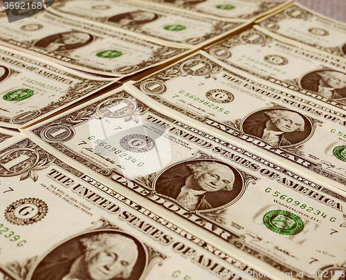 Image of Retro look Dollar notes 1 Dollar