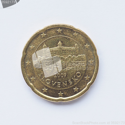 Image of Slovak 20 cent coin