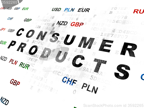 Image of Business concept: Consumer Products on Digital background