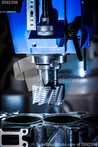 Image of Metalworking CNC milling machine.