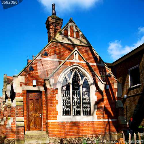 Image of in cemetery  england europe old construction and    history