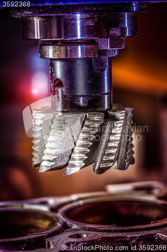 Image of Metalworking CNC milling machine.